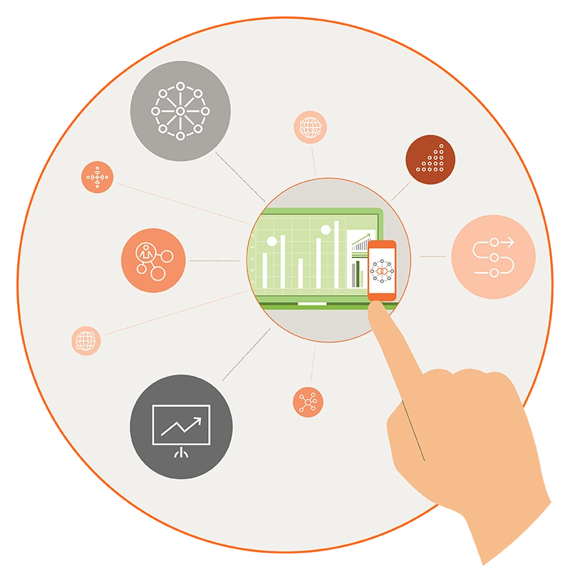 Data and infrastructure illustration