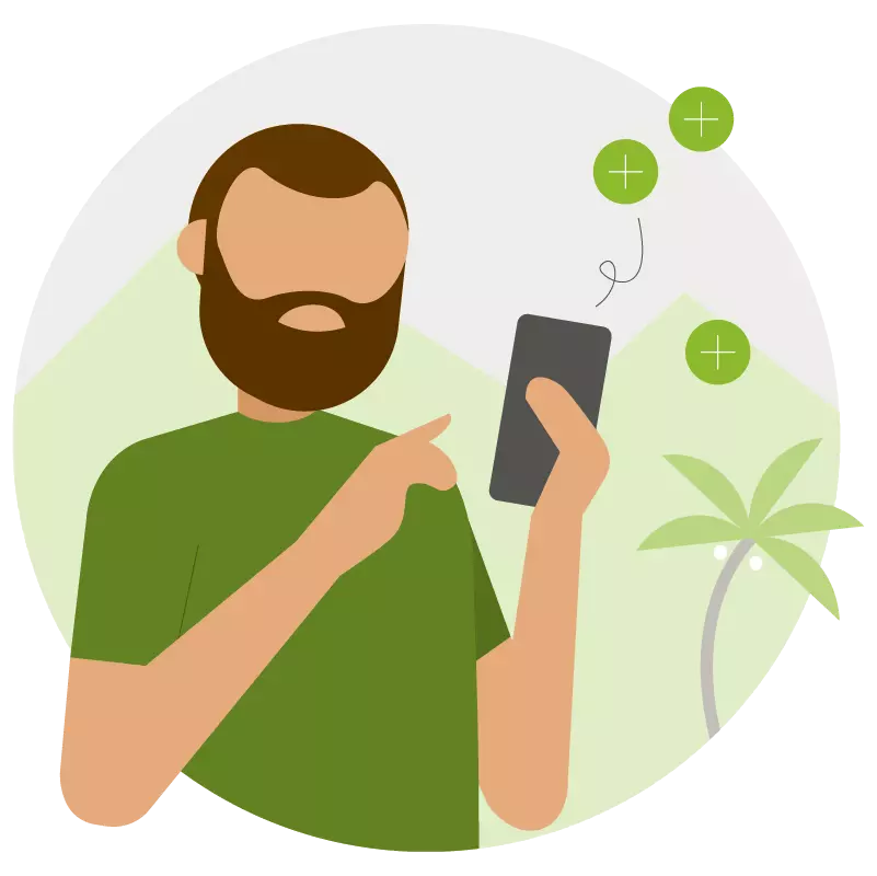 c-store app user enjoying personalization