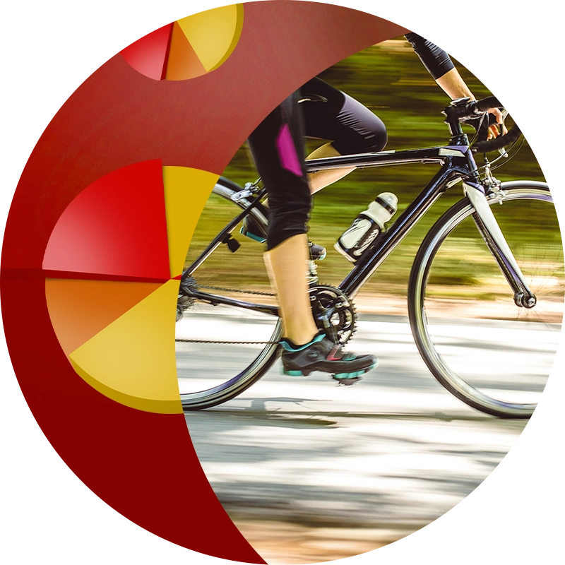 Person riding bike