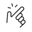 Finger snap icon