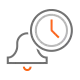Bell and clock icon