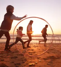 Family on a beach teaser
