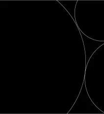 Plain black banner with circles