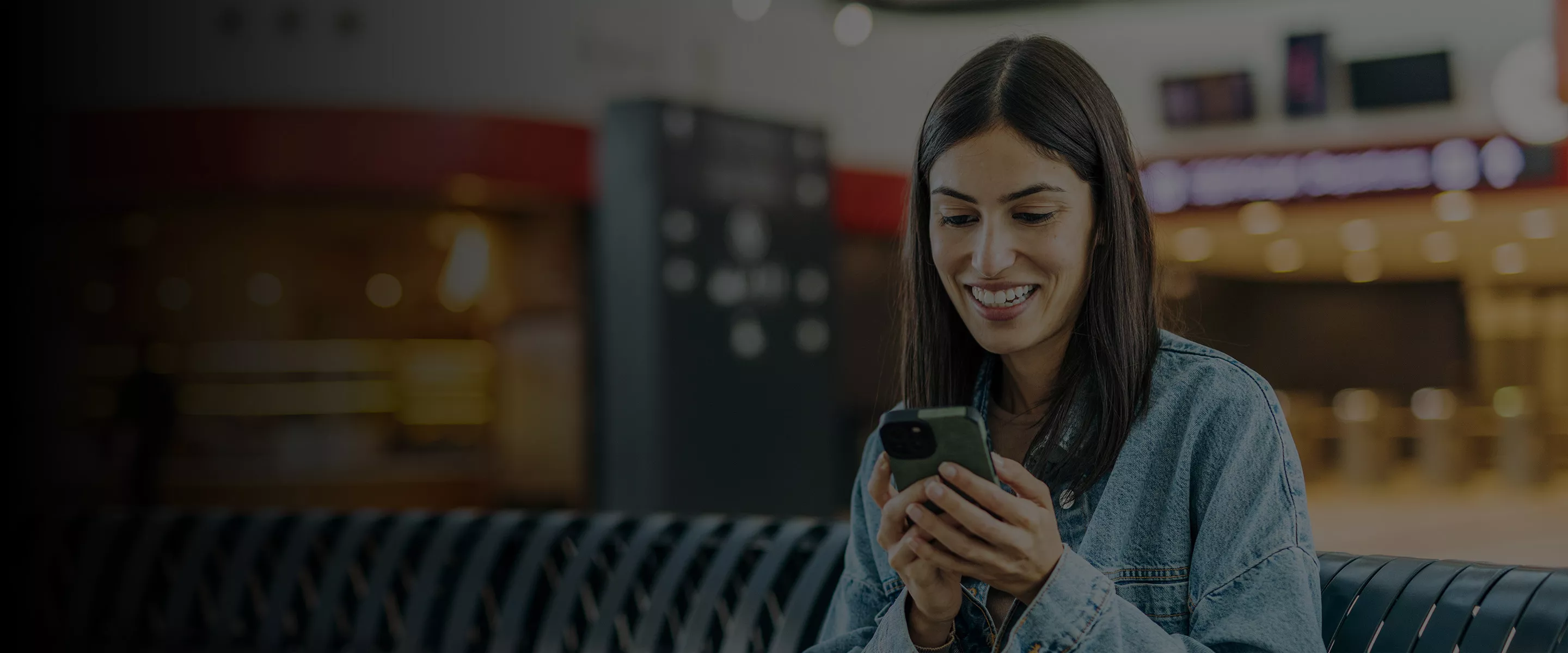 Woman viewing phone