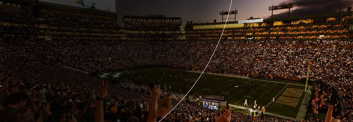 Green Bay Packers stadium banner