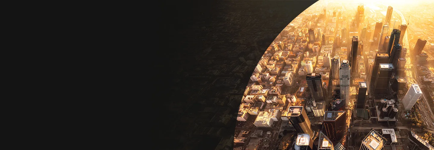 City landscape banner