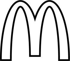 McDonalds Official BW logo